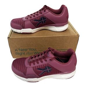 KURU Quantum Shoes Womens 7.5 Wide Berry Mesh Athletic Walking Sneakers Comfort
